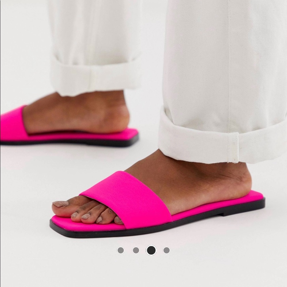 ASOS Hot pink flat sandals